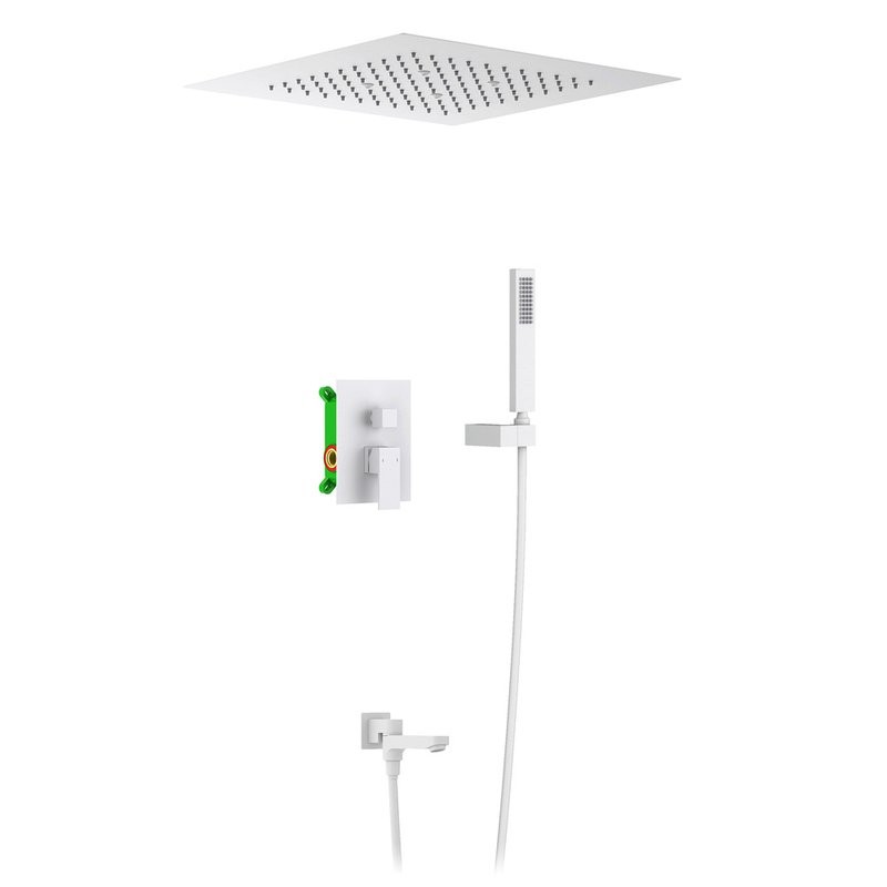 Душевой комплект Timo Selene SX-2039/16SM С ВНУТРЕННЕЙ ЧАСТЬЮ, белый матовый