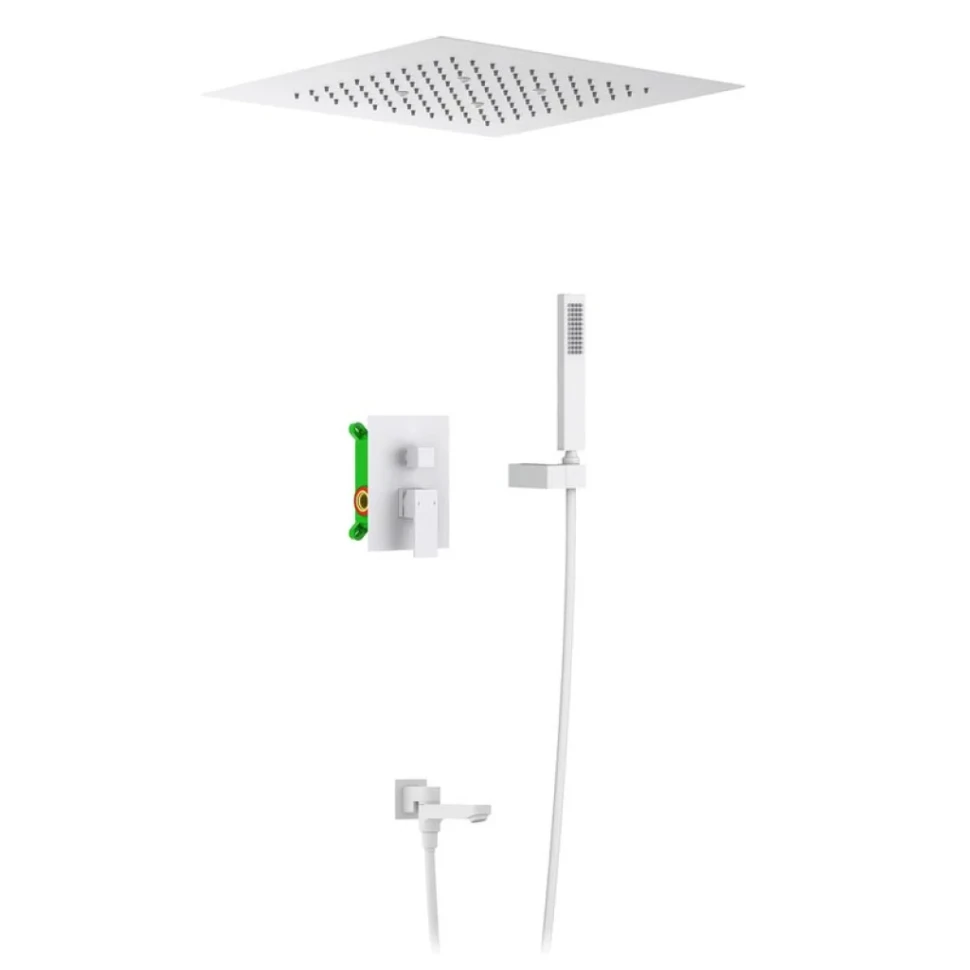 Душевой комплект Timo Selene SX-2039/16SM С ВНУТРЕННЕЙ ЧАСТЬЮ, белый матовый