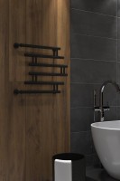 Полотенцесушитель водяной Indigo Zip FZW50-50BR черный муар