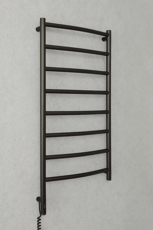 Полотенцесушитель электрический Сунержа Галант 3.1 31-6000-1050 110x55 см, подключение слева, матовый черный, лесенка