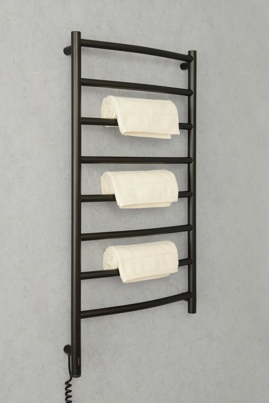 Полотенцесушитель электрический Сунержа Галант 3.1 31-6000-1050 110x55 см, подключение слева, матовый черный, лесенка