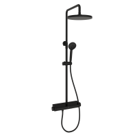 Душевая стойка Sancos Teo SC11002MB с термостатом, черный