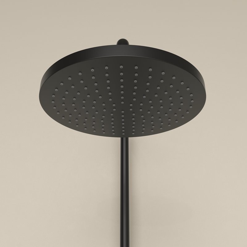 Душевая стойка Sancos Teo SC11002MB с термостатом, черный