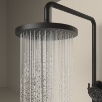 Душевая стойка Sancos Teo SC11002MB с термостатом, черный