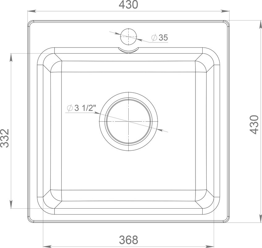 Мойка кухонная GranFest Smart SM 430 бежевая