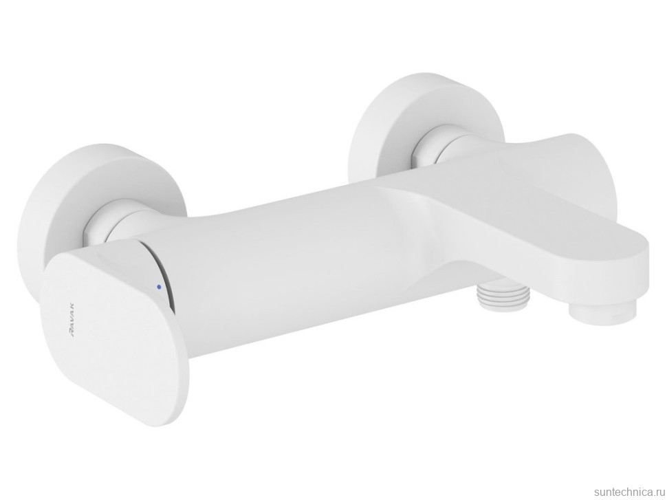 Смеситель для ванны с душем Ravak Eleganta EL 022.10WV белый вельвет