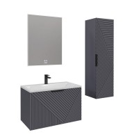 Тумба под раковину без столешницы Grossman Блисс 60 матовый графит