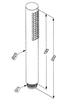 Душевая лейка Kludi Nova Fonte 39120N5-00 брашированный никель PVD