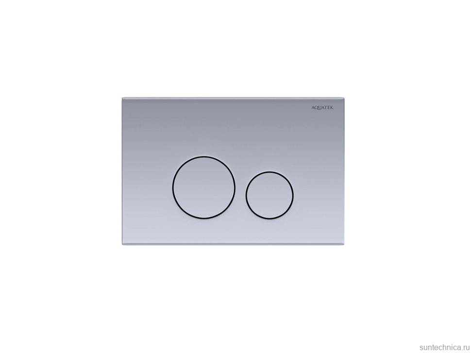 Кнопка смыва для унитаза AQUATEK KDI-0000036 нержавеющая сталь, цвет сталь