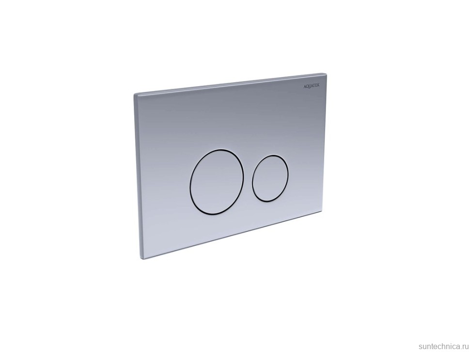 Кнопка смыва для унитаза AQUATEK KDI-0000036 нержавеющая сталь, цвет сталь
