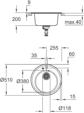 Мойка кухонная Grohe K200 31656AT0