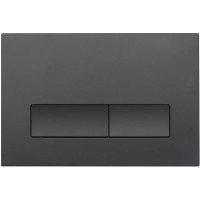Кнопка смыва для унитаза Veconi Flush V1 пластик, цвет матовый черный