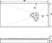 Поддон для душа Good Door Essentia 140x90, с сифоном, белый