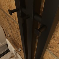 Полотенцесушитель электрический Маргроид Inaro профильный, 120х12 R, с крючками, черный матовый