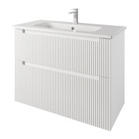 Тумба под раковину без столешницы Dreja Euphoria 100 матовая белая Тумба под раковину без столешницы Dreja Euphoria 100 матовая белая