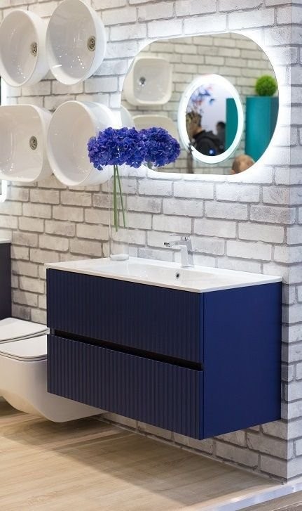 Тумба под раковину Art&Max Torino 100 подвесная, сапфир