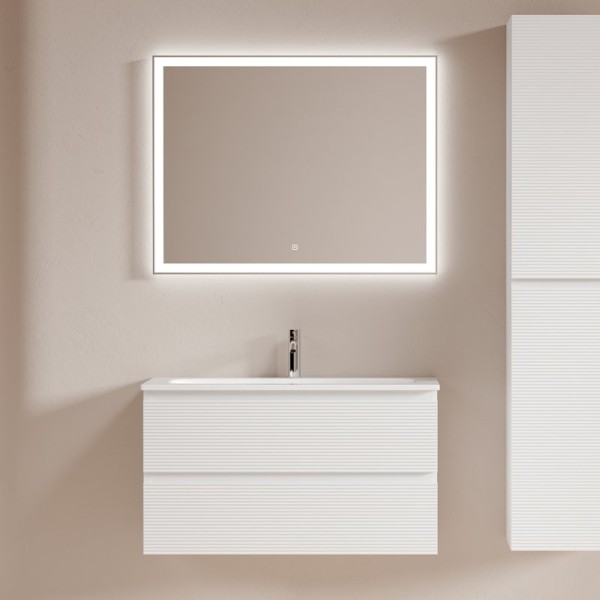 Мебель для ванной комнаты Sancos Folk 90 подвесная, bianco, раковина СN7019