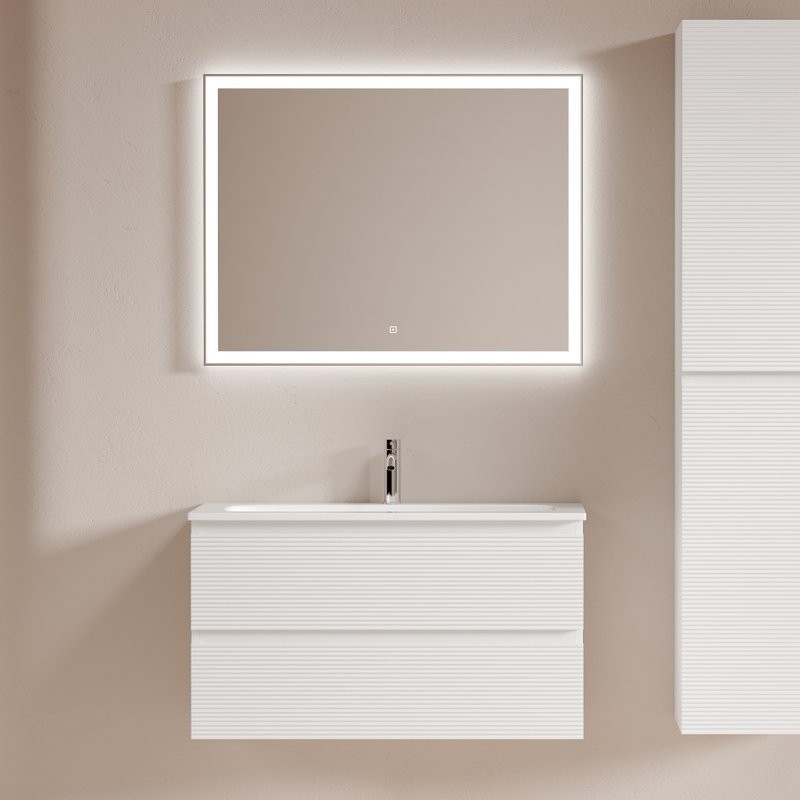 Мебель для ванной комнаты Sancos Folk 90 подвесная, bianco, раковина СN7019