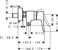 Комплект для ванной Hansgrohe Metris 31680000 + 31082000 + душевой гарнитур