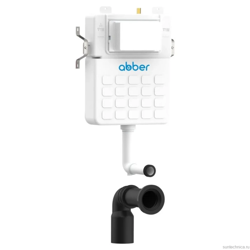 Смывной бачок скрытого монтажа Abber AC0104 цвет белый