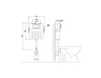 Смывной бачок скрытого монтажа Abber AC0104 цвет белый