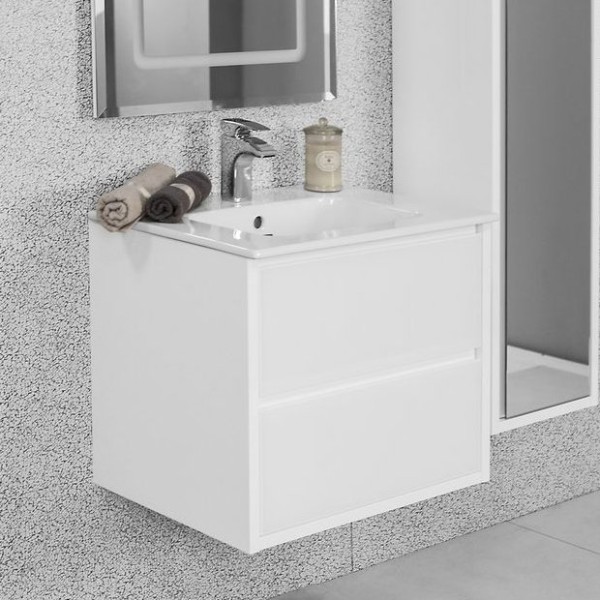 Тумба с раковиной AQUATON Римини 60 белая