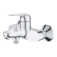 Смеситель для ванны с душем однорычажный 1/2" GROHE Euroeco, хром (32743001)