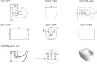 Биде подвесное Allen Brau Priority 4.31012.20 глянцевое белое Биде подвесное Allen Brau Priority 4.31012.20 глянцевое белое