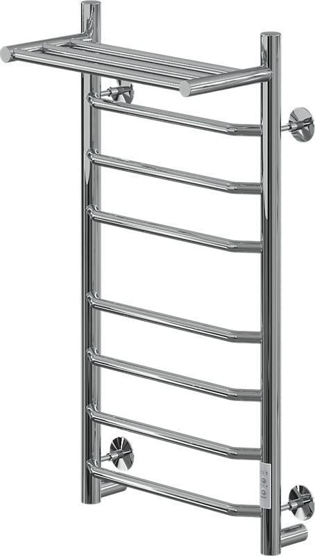 Полотенцесушитель электрический Ника Way 3 80/40, с полкой, хром
