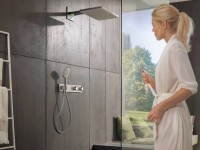 Термостатический смеситель Hansgrohe RainSelect 15357400 белый, хром