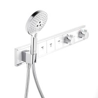 Термостатический смеситель Hansgrohe RainSelect 15357400 белый, хром