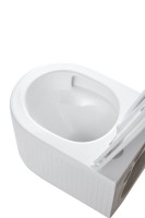 Унитаз подвесной Grossman GR-4408SQ с микролифтом, белый глянец