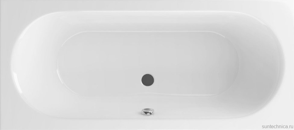 Акриловая ванна Excellent Oceana 170x75 см, встраиваемая, белая, на ножках