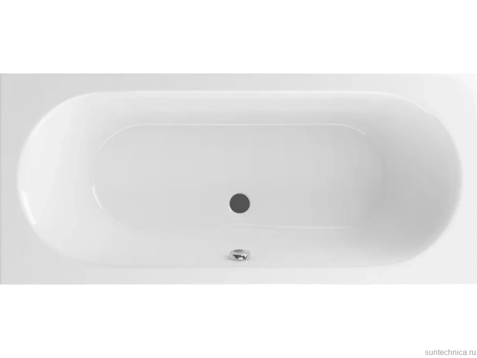 Акриловая ванна Excellent Oceana 170x75 см, встраиваемая, белая, на ножках