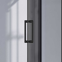 Душевой уголок Vincea Como-N VSR-4CN9016CGB 160х90 см, профиль матовый черный, стекло тонированное серое