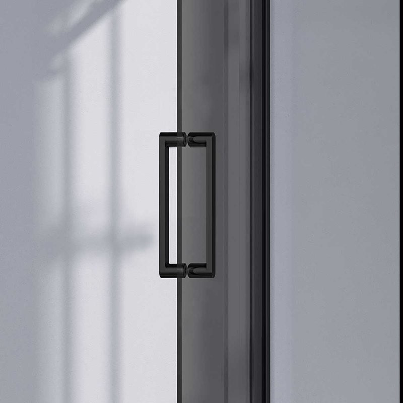 Душевой уголок Vincea Como-N VSR-4CN9016CGB 160х90 см, профиль матовый черный, стекло тонированное серое