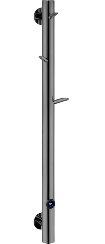 Полотенцесушитель электрический Boheme Uno 724 150x20, глянцевый графит