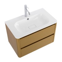 Мебель для ванной комнаты Cezares Relax 80 брашированное золото, раковина Cezares CZR-800/480-LV-MR-NV