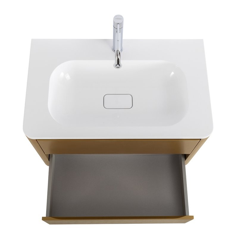 Мебель для ванной комнаты Cezares Relax 80 брашированное золото, раковина Cezares CZR-800/480-LV-MR-NV