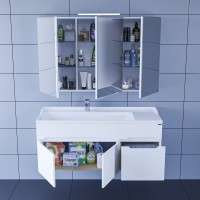 Мебель для ванной комнаты СаНта Лондон 120 подвесная Мебель для ванной комнаты СаНта Лондон 120 подвесная