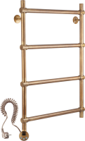 Полотенцесушитель электрический Secado Флоренция 2 85x55 см, подключение слева, бронза, лесенка, латунь