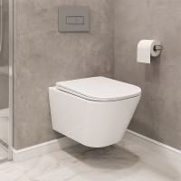 Унитаз подвесной AZARIO Grado AZ-046E-NR безободковый, с микролифтом, с биде