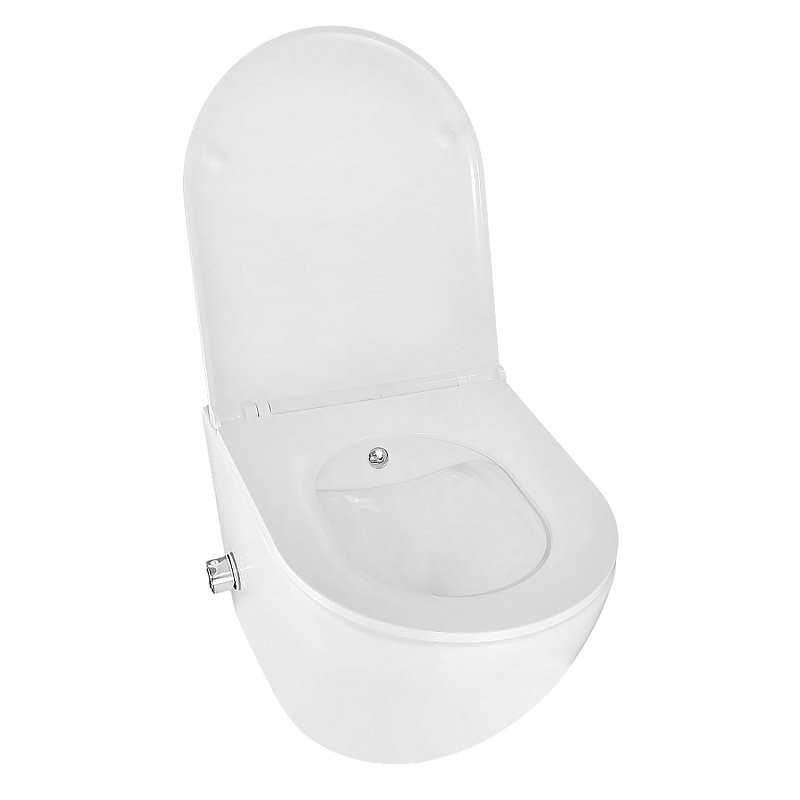 Унитаз подвесной AZARIO Grado AZ-046E-NR безободковый, с микролифтом, с биде