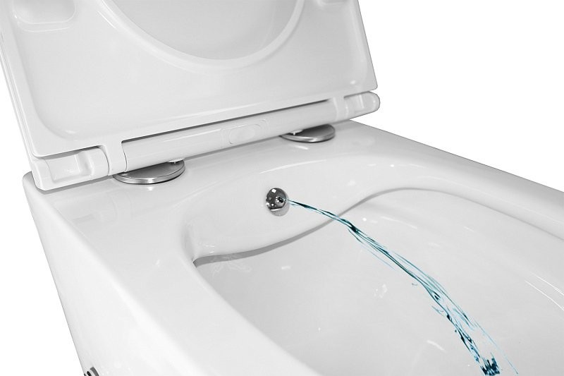 Унитаз подвесной AZARIO Grado AZ-046E-NR безободковый, с микролифтом, с биде