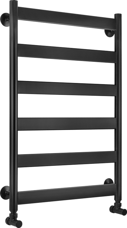 Полотенцесушитель водяной Secado Комано 2 85x55 см, матовый черный, лесенка