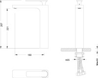 Смеситель для раковины Timo Torne 4311/00F