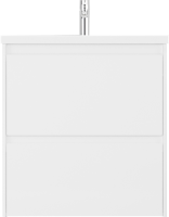 Тумба с раковиной Velvex Klaufs 70.2Y белая, подвесная