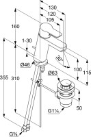 Смеситель для раковины Kludi Pure&Easy 371900565
