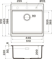 Мойка кухонная Omoikiri Kitagawa 51-WG wind green