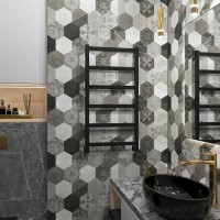 Полотенцесушитель водяной Grota Soffi 80x43, RAL9005 черный матовый